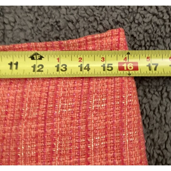 J Crew No 2 Pencil Skirt SIZE 8 Orange Tweed Plaid Cotton Wool Preppy Academia - Picture 9 of 10